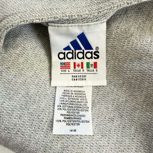 Adidas Mens L Reversible Pullover Vintage Hoodie Large READ - Picture 3 of 11